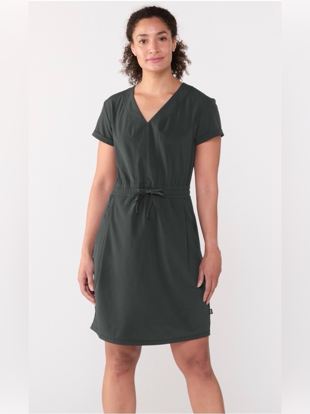 REI Co-op Women’s Black Savanna Trails Outdoors Gorpcore Large Mini Dress